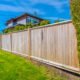Wooden fence Separate and protect private property